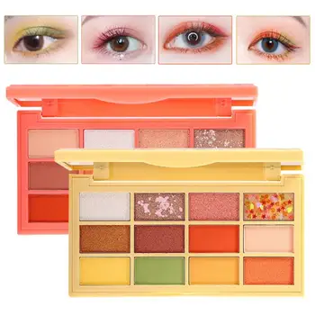 

12 Colors New Fruit Platter Eye Shadow Palette Make Up Gel Glitter Avocado Waterproof Eyeshadow Makeup Palette Maquillaje
