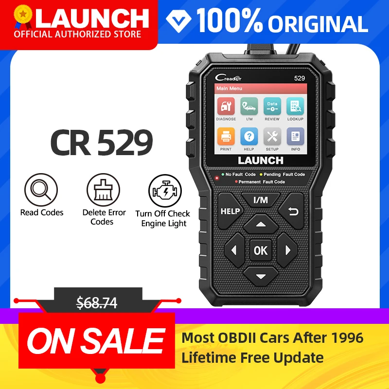 Считыватель кодов Launch CReader 529 CR529 OBD2 автомобильный диагностический инструмент