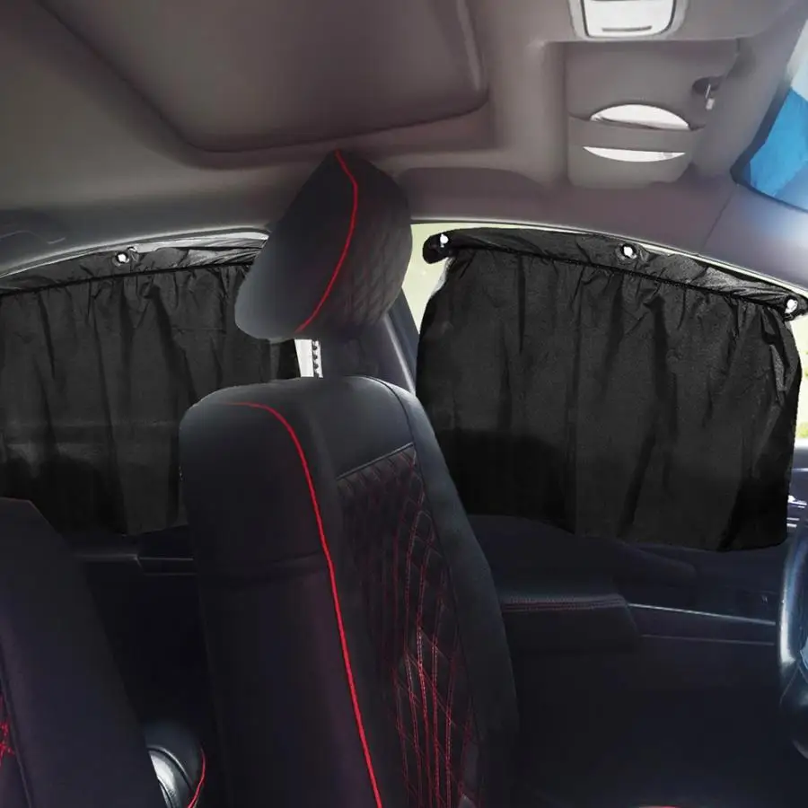 2 шт. Автомобильная шторная крышка окна шторка Автомобильная анти-УФ боковая шторная ткань солнцезащитный щиток для автомобиля аксессуары oto aksesuar