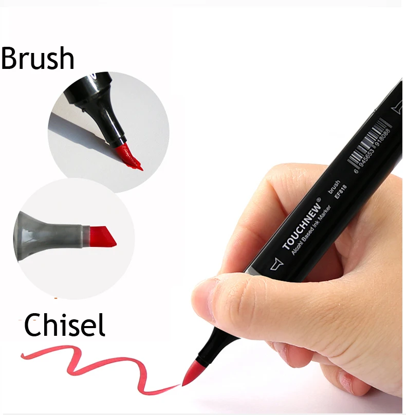 TOUCHNEW EF818 Super Brush художественные маркеры на спиртовой основе ручки для рисования