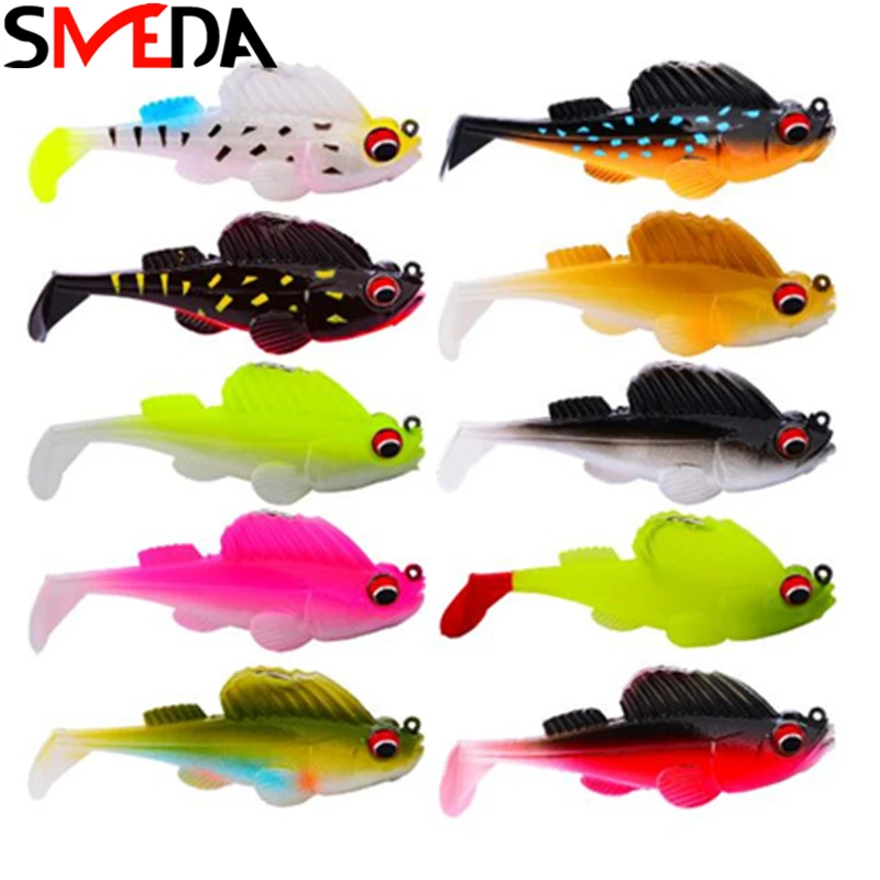  Full Swimming Layer Jumper Fishing Lures Shad 7CM 13G Soft Lure With Hook 10 Colors For Choose