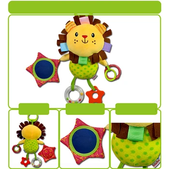 

Soft Plush Baby Stroller Pendant Children's Toy Animal Cart Doll Soft Toy Education Development Plush Toy Children's Gift