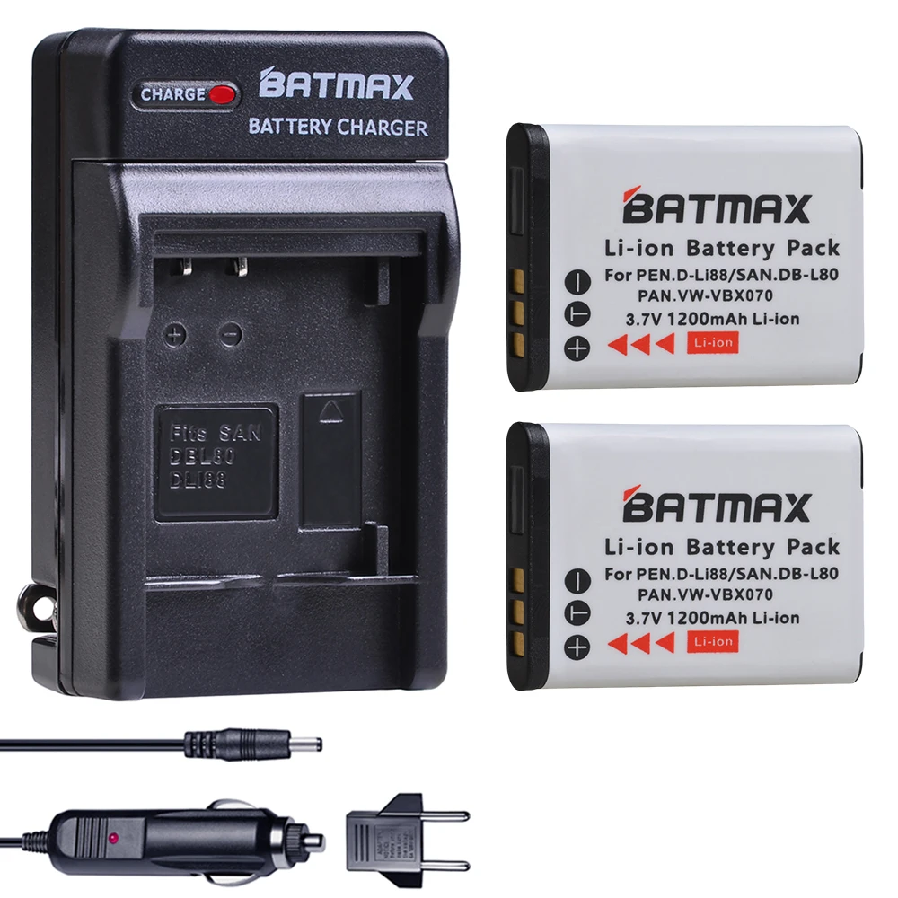 PENTAX 充電式リチウムイオンバッテリー D-LI88 新品2個セット imgrc0099535614.jpg