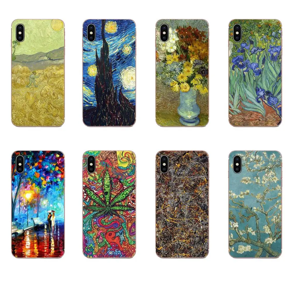 Роскошное масло Vincent Van Gogh звездное небо для Huawei Honor Mate 7 7A 8 9 10 20 V8 V9 V10 V30 P40 G Lite Play Mini