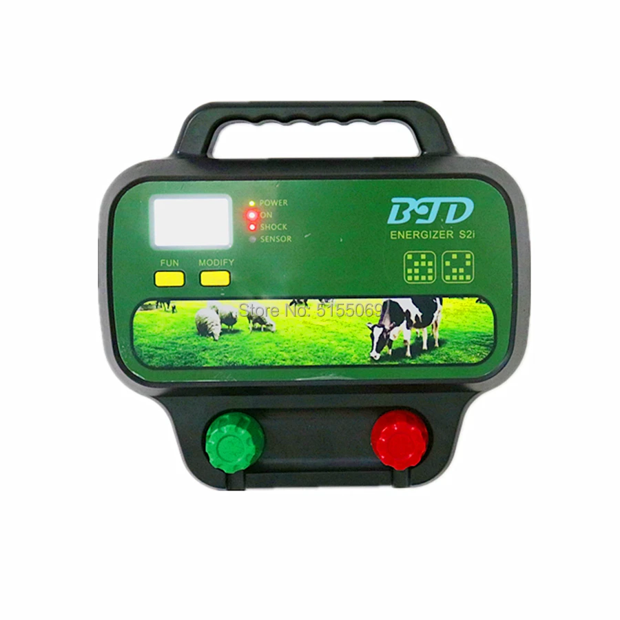 

5J 40KM BTD Solar Electric Fence Energiser Charger Controller for Cattle Sheep Goat Horse animal