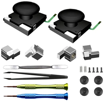 

3D Replacement Analog Joystick Thumb Sticks for Nintendo Switch Joy-Con Controller with Replacement Repair Tool Kit