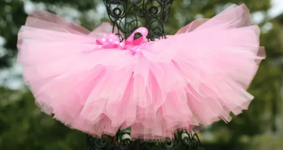 Детская розовая юбка-пачка балетные тюлевые юбки-пачки для девочек в белый горошек и повязка на голову с цветами, детский костюм для дня рождения, юбки