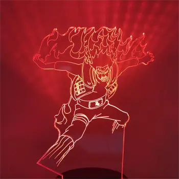 

Naruto Might Guy Action Figure 3D LED Changing Nightlights Naruto Anime Guy 3D Optical Lighting Novelty Light Model Toy
