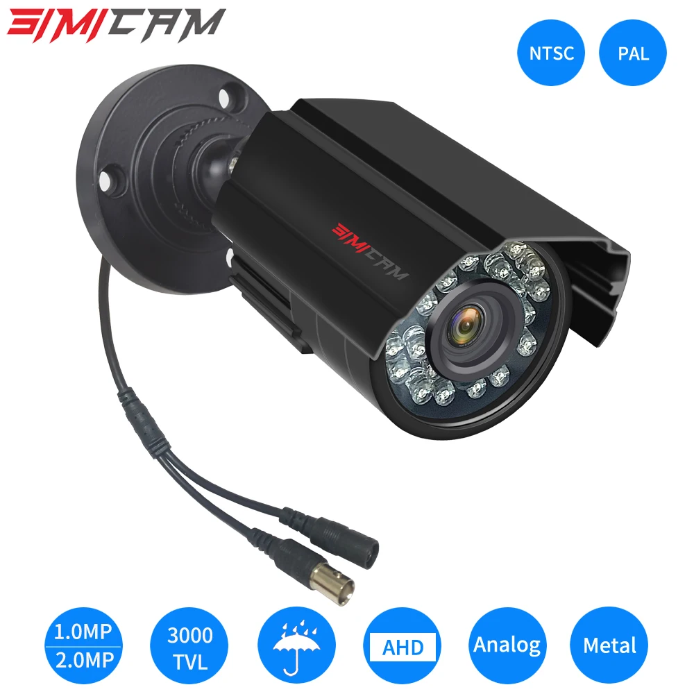 HD 720p/1080p AHD аналоговая камера наблюдения ночного видения DVR ccd для наружного