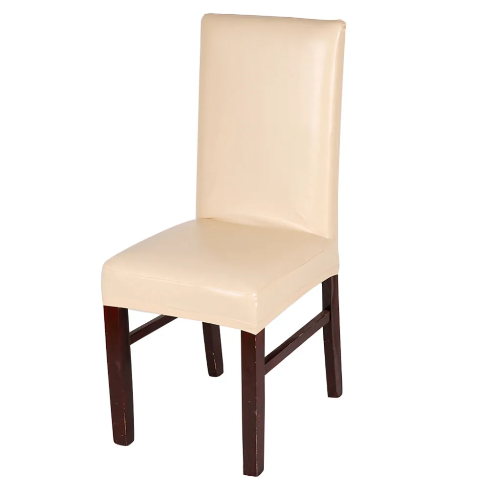 Чехлы для стульев твердый PU кожаный водонепроницаемый и маслостойкий стрейч обеденный стул чехол домашний декоративный