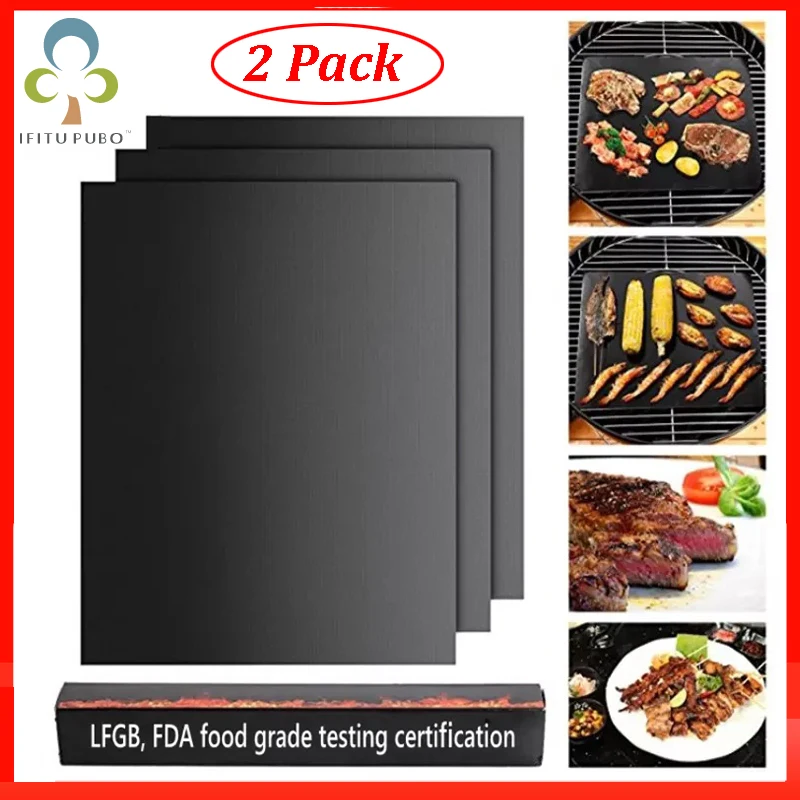 Многоразовый антипригарный коврик для барбекю и гриля 2 шт.| |