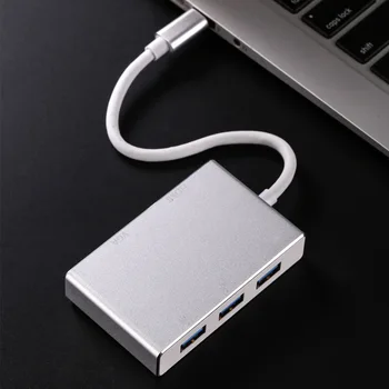 

1pc Multi-function 5 In 1 Converter USB 3.1 Type-C Hub To VGA HDMI HD Cable Adapter Type-C Adapter Accessories