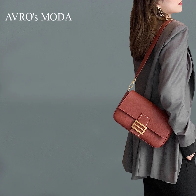 

AVRO's MODA fashion genuine leather handbag luxury handbags women bags designer ladies fashion casual shoulder small tote bag