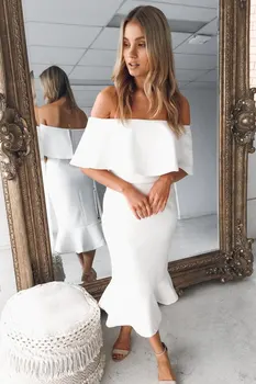 

Sexy Sheath Dress For Women Strapless Ruffles Women Dresses Solid Velvet Summer Clothes For Women