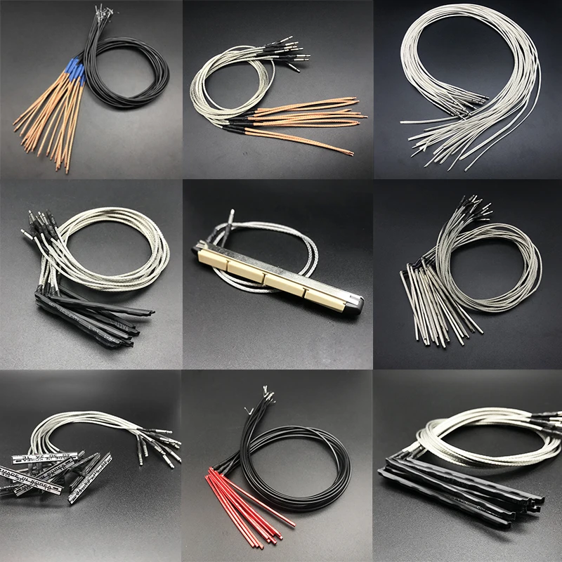 12pcs Soft Acoustic Guitar Preamp Bridge Saddle Piezo Under Rod Pickup Piezo for Guitar Ukulele Bass Violin Guitar Accessories