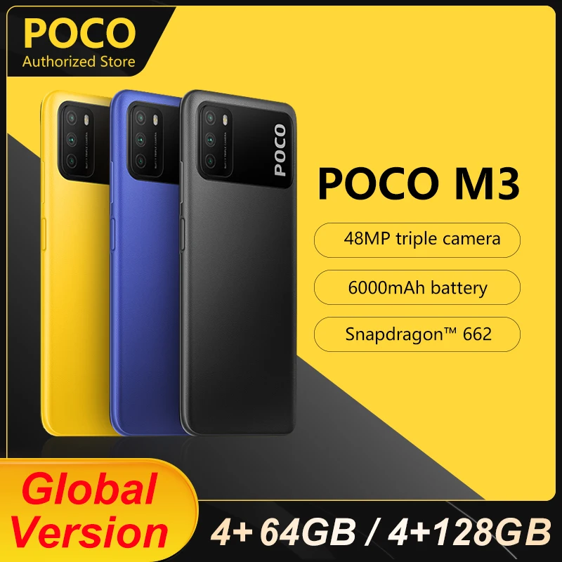 Смартфон 4 Гб 64 Гб/128 ГБ Snapdragon 662G камера 48 МП 6000 мАч дисплей 6 53 дюйма | Мобильные