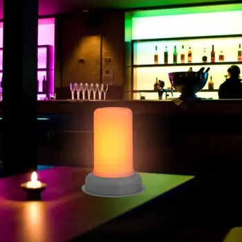 

3W LED Flame Light Bulb 1800K 80LM 5V Charging Fire Effect Light Bulb White Low Heat Radiation with Long Service Life