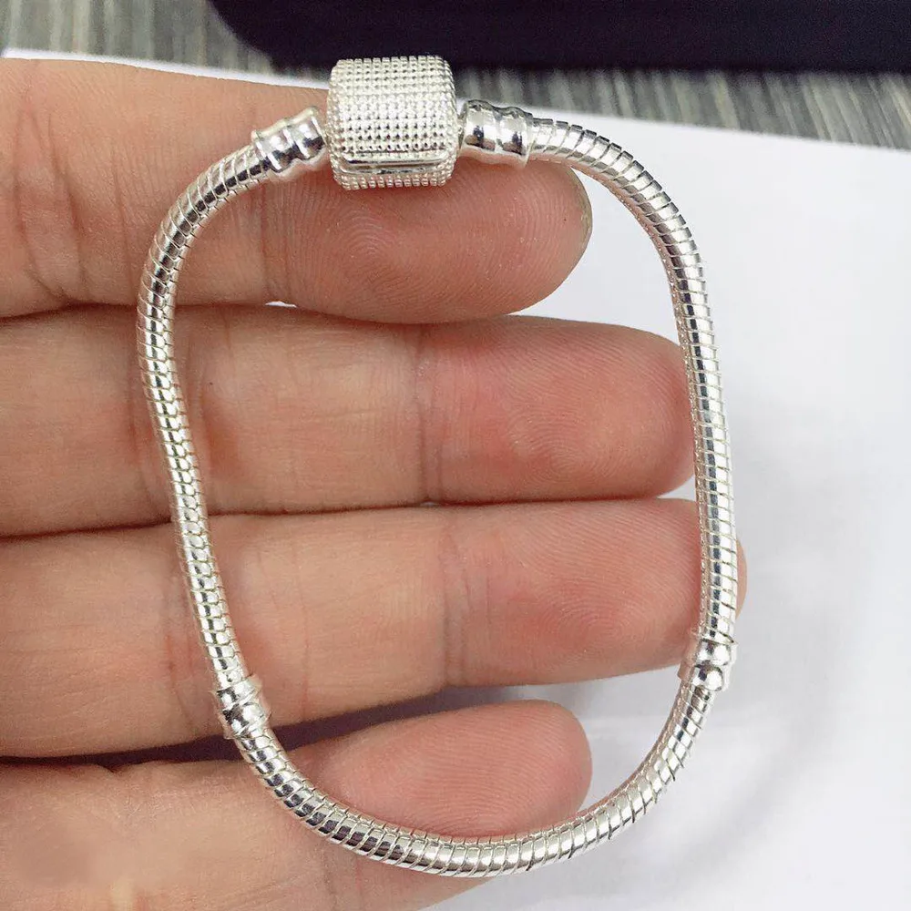 90% OFF Big Sale 925 Sterling Silver Charm Bracelets for Women Original DIY Jewelry Bone Bracelet Bangle Making Gift