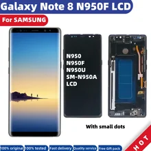 

ORIGINAL AMOLED Replacement For SAMSUNG Galaxy Note 8 LCD N950F Display Touch Screen Digitizer with Frame N950 lcd With spots