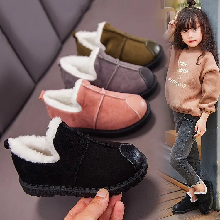 

CHILDREN'S Snow Boots Autumn And Winter Short Boots New Style BOY'S Girls Warm Cotton Boots Baby Winter Cotton-padded Shoes with