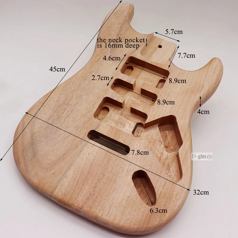 2 шт. деревянный комбайн ST электрогитара корпус дерево окуме гитара Корпус тяжелое дерево натуральный цвет высокое качество