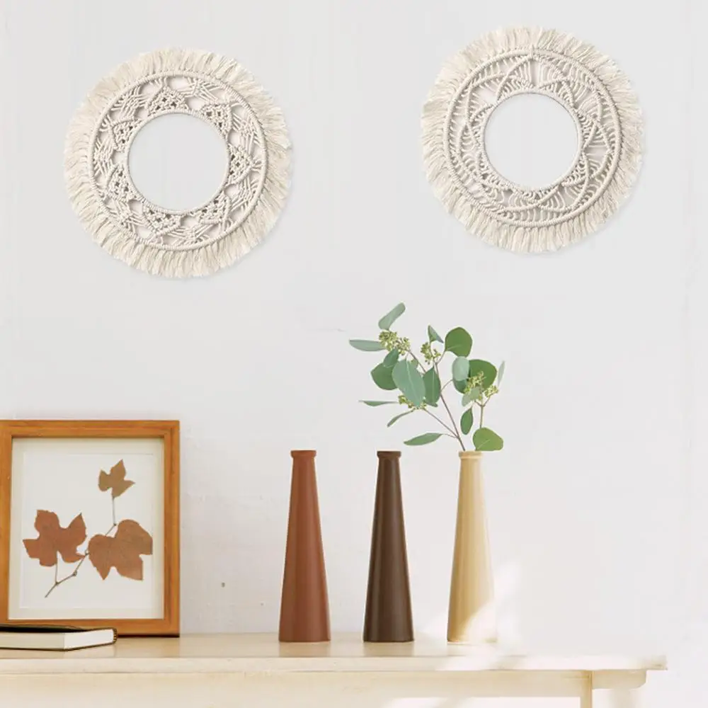 Macrame Wall Hanging Handwoven Bohemian Cotton Rope Boho Tapestry Home Decor UK