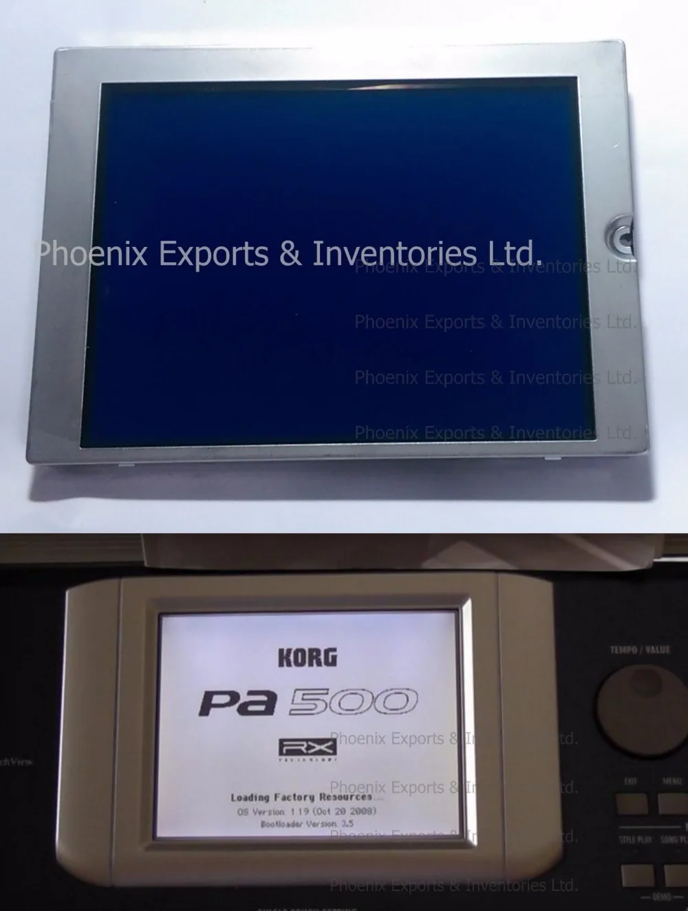 Korg PA500 Korg M50 5.7 ġ  ű   LCD ȭ, ġ ũ , ÷ г, LCD ȭ