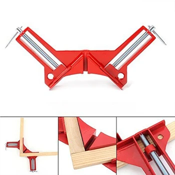 

Fast Fixing Right Angle Clip Photo Frame Clamp Woodworking Power Tool 4pcs/set