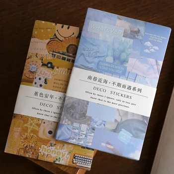 

10 pcs Unexpected meet Series Decorative Washi Stickers Scrapbooking Stick Label Diary Stationery Album Stickers