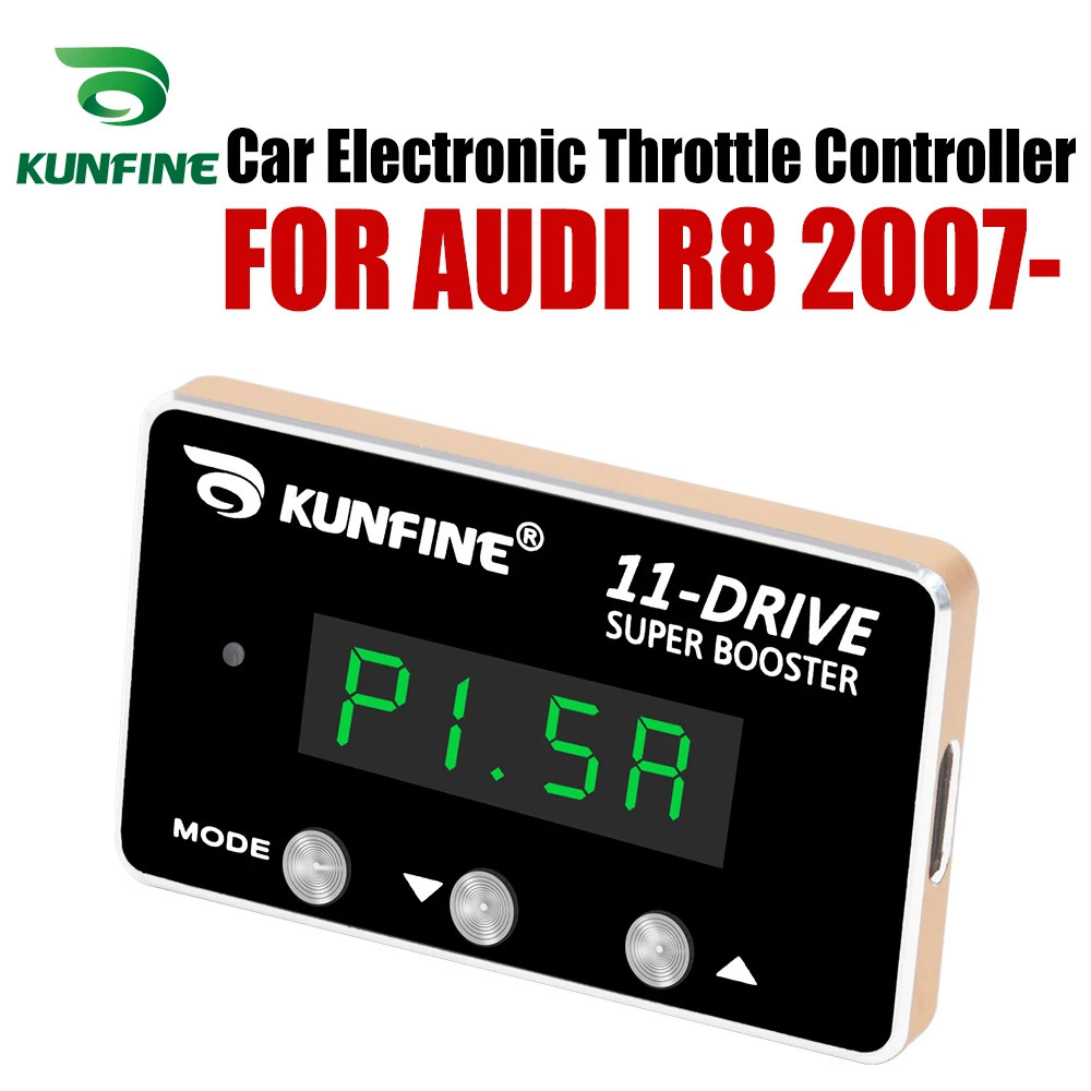KUNFINE Car Electronic Throttle Controller Racing Accelerator Potent Booster For AUDI R8 2007
