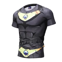 Новые компрессионные рубашки Dragon Ball Z футболки Goku мужские 3D Печатные аниме Футболка с рукавами косплей костюм