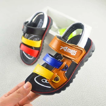 

Children's Shoes Boys Sandals 2020 Summer Teens Boy Open Toe Colorful Casual Sandal Soft Sole Beach Shoes Sneakers For Boys