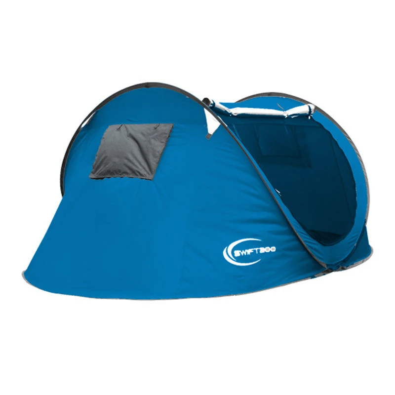 Стиль, однослойная Автоматическая УФ-защита, водонепроницаемая палатка для кемпинга, Пляжная палатка, баррака, Ультралегкая походная палатка - Цвет: Темно-синий