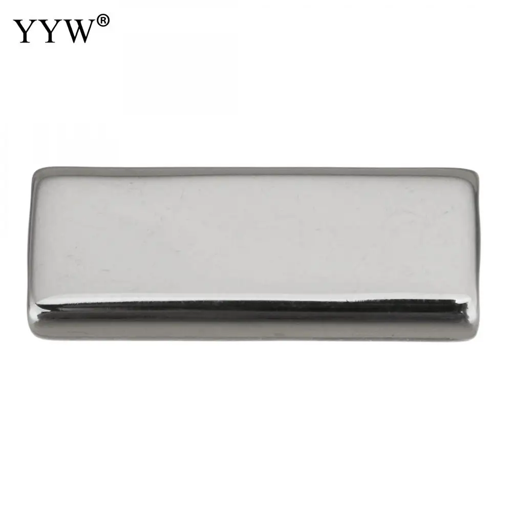 20PCs/Lot Stainless Steel Magnet Buckle Hooks Connector Cord for Leather Bracelets DIY Jewelry Making Findings 4mm Hole