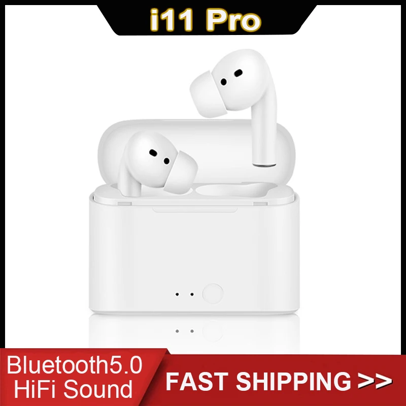 Беспроводные наушники Air i11 Pro TWS Bluetooth 5 0 спортивные мини-гарнитура с микрофоном