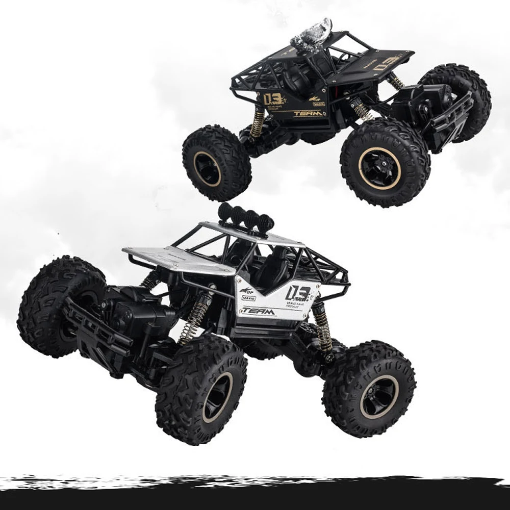 1:16 Big Alloy Climbing RC Car Mountain Bigfoot Off-road Four-wheel Drive Remote Control Car Rock Climbing Children's Car Toy