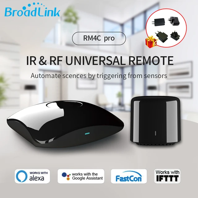 Broadlink RM4 Mini BestCon RM4C Mini Universal Wifi IR Remote Control Smart  Home IR Remote Controller Work with Alexa Google