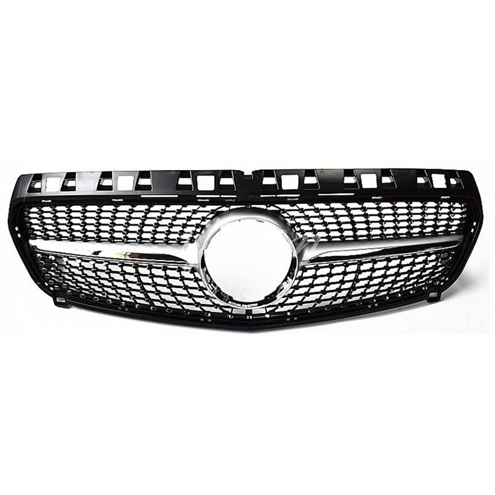 Подходит для Mercedes Benz A-Class W176 13-15 передняя решетка Алмазный черный