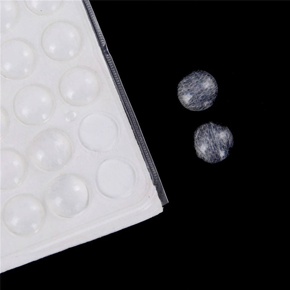 Transparent Self Adhesive Rubber Feet Semicircle Bumpers Door Drawers Cabinet Buffer Silicone Pads Self-adhesive Pad 100Pcs |