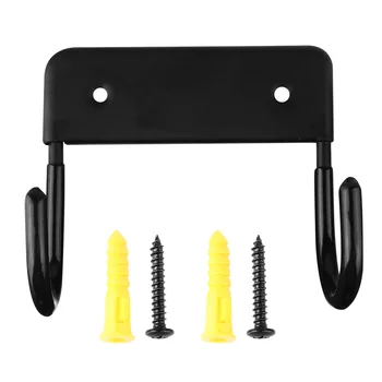 

1pc Ironing Board Hanger Iron Wall Mount Durable Black Ironing Board Organizer Ironing Board Holder for Home