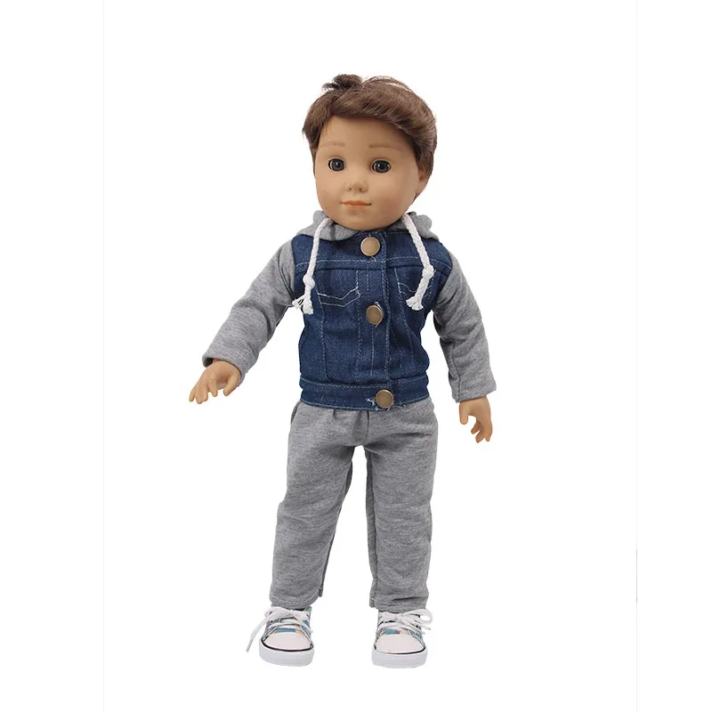 Logan Doll 2Pcs/Set Coat Hero Superman Pajama For 18 Inch American&43Cm New Born Baby,Our Generation,Russian DIY Girl's Toy Gift