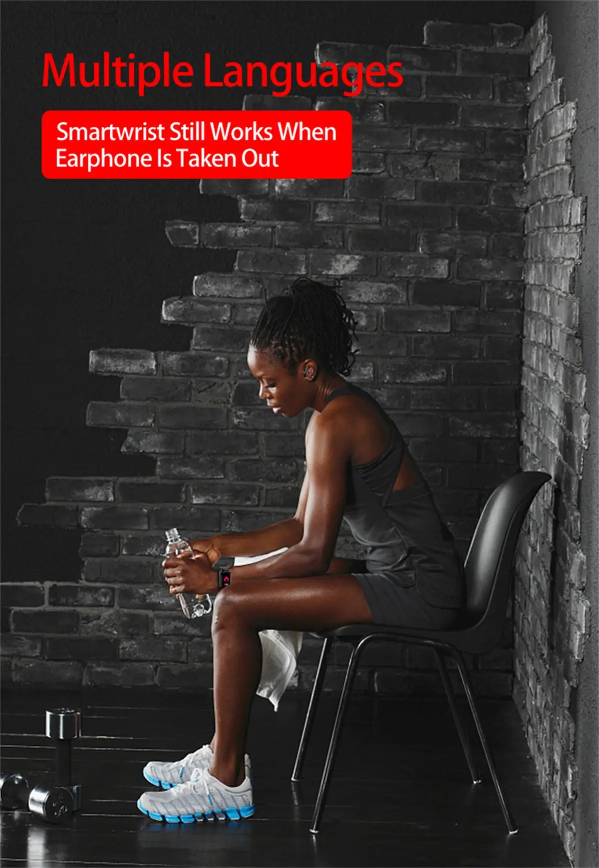 M1 color screen smart bracelet Bluetooth headset 2 in 1 wristband sleep heart rate blood pressure monitor with music headphones