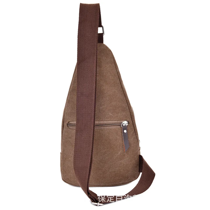 

New Style Chest Pack Men Korean-style Trendy Bag Shoulder Backpack Sports Casual Small Canvas Bag