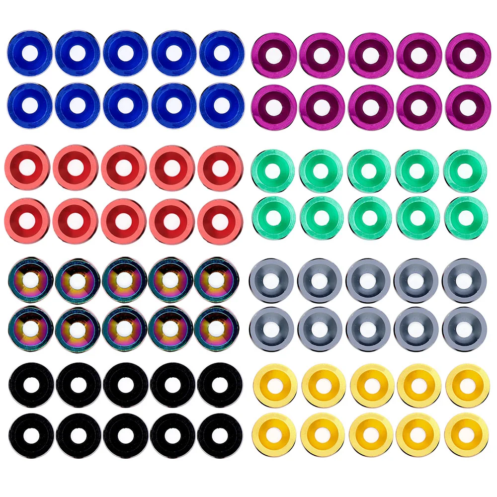 10 шт. ЧПУ Заготовка алюминиевое крыло шайба/болт двигатель отсек комплект для Honda