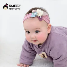 Г. Европейский и американский стиль, детский Супер Мягкий Бесшовный головной убор, 3 цвета, модный детский нейлоновый головной убор с широкими волосами