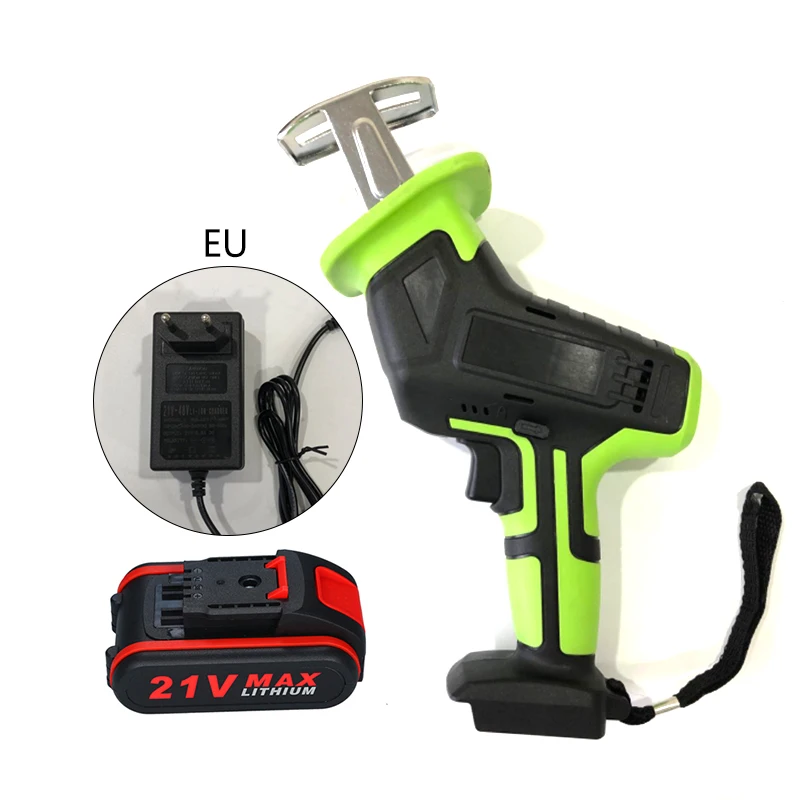 

Chainsaw 21V 3500mAh Rechargeable Lithium Battery Reciprocating Chainsaw Portable Charger Battery illuminate the working area