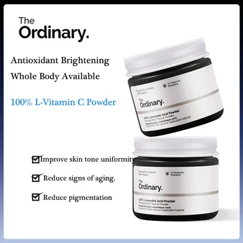 

The Ordinary 100% L-Ascorbic Acid Powder VC Whitening Oil Control Fade Fine Line Spot Brighten Acne Skin Tone Treatment 20g