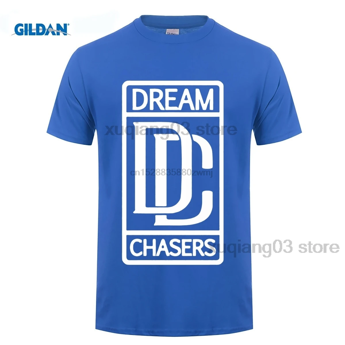 Mannen Tee Dream Chasers футболка Hoge Kwaliteit DIY Causale одежда 100% Katoen O-hals Korte Mouwen Grafische размера плюс |