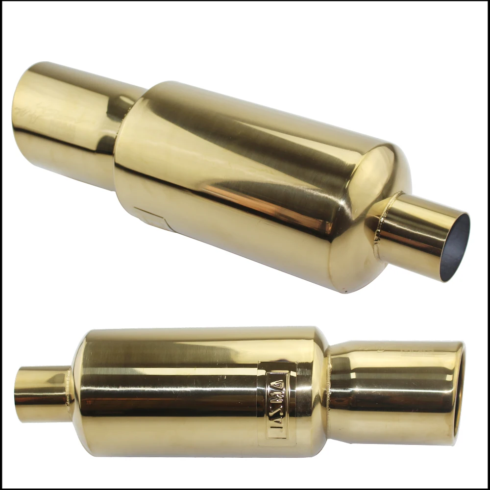 Car motorbike Exhaust System exhaust pipe Muffler Tip Universal Stainless steel OD 51MM 57MM 63MM outlet 89mm Silencer tail pipe Exhaust Muffler Tip Exhaust Pipe Muffler Exhaust Trim Pipe