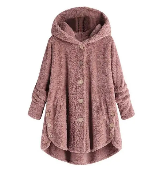 Женское пальто из искусственного меха больших размеров, длинное женское пушистое пальто с капюшоном, пальто из искусственного меха, куртка, уютные пушистые Куртки, Пальто 5XL - Цвет: style3